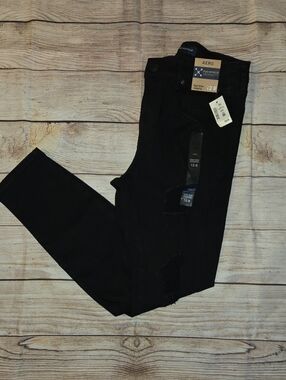 Aeropostale High Rise Jegging Factory Distressed with 4 Way Stretch Black